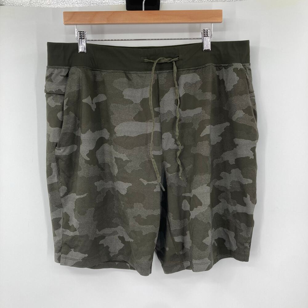 lululemon athletica Green Camo Athletic Shorts